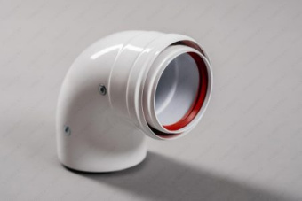 Отвод алюминиевый 90 град. с теплоизоляцией Ø 80-100